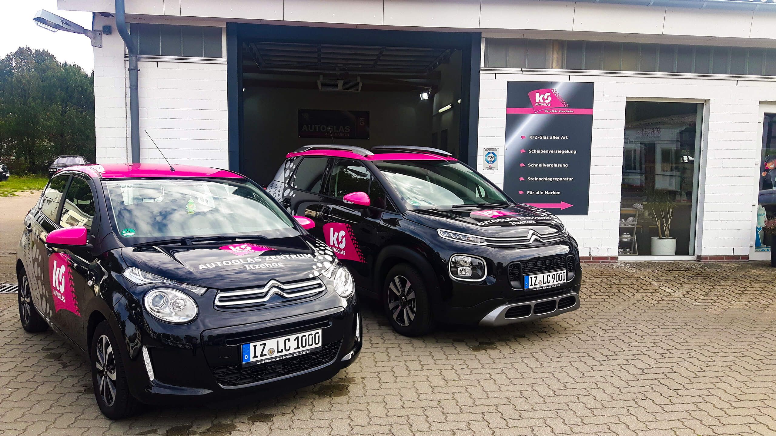 Autoglas-Service Reparatur & Austausch von Frontscheiben